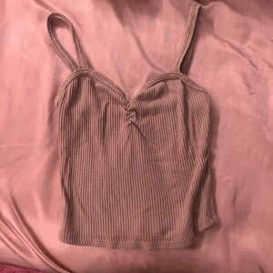 Tan tank/crop size small